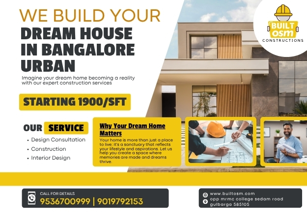 Best Construction Company in Bangalore Urban – BuiltOsm | Complete Services from Design to Delivery