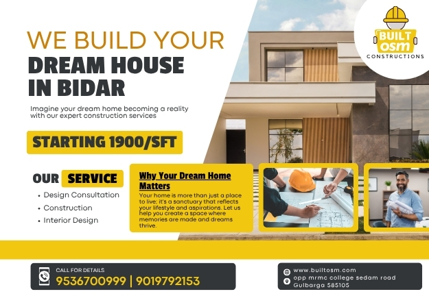 Top Construction Company in Bidar – BuiltOsm | House Construction from Design to Delivery