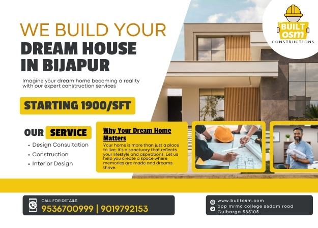 Top-Rated House Construction Company in Bijapur (Vijayapura) – BuiltOsm | Complete Design to Key Handover Solutions