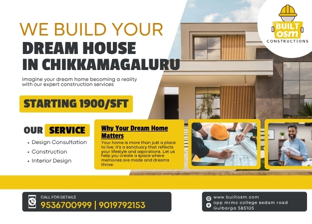 Best House Construction Company in Chikkamagaluru – BuiltOsm | From Design to Turnkey Completion