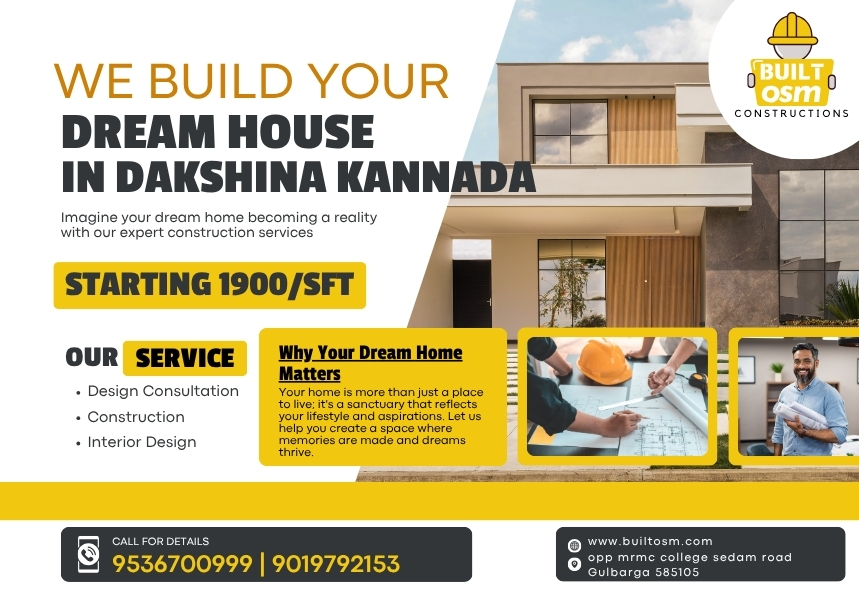 Top House Construction Company in Dakshina Kannada – BuiltOsm | End-to-End Services from Design to Completion