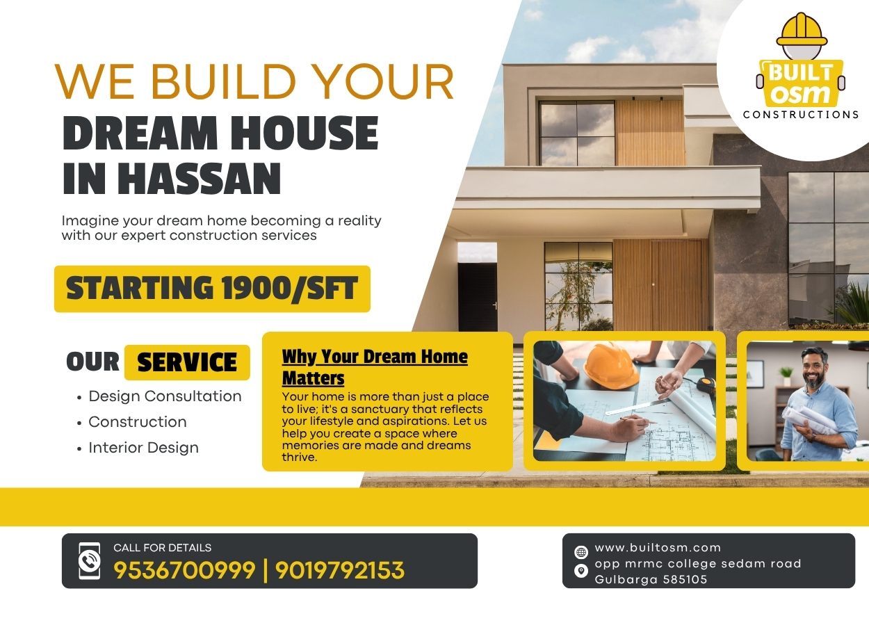 Best House Construction Company in Hassan – BuiltOsm | From Planning to Possession